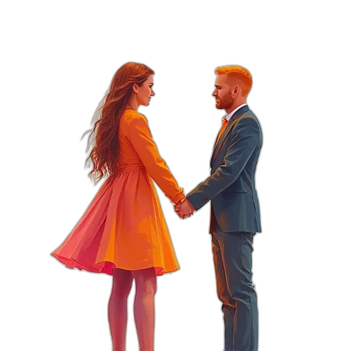 dress, jacket, robot, hair transparent PNG cut-out