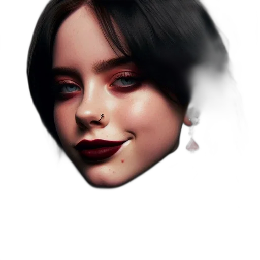 face, mask, creature, hair transparent PNG cut-out