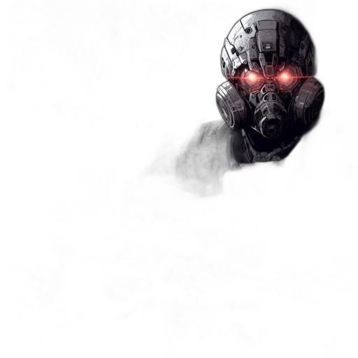 robot, mask, face, creature transparent PNG cut-out