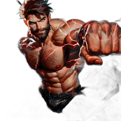 comic book art, concept art, fantasy art, photorealistic transparent PNG cut-out