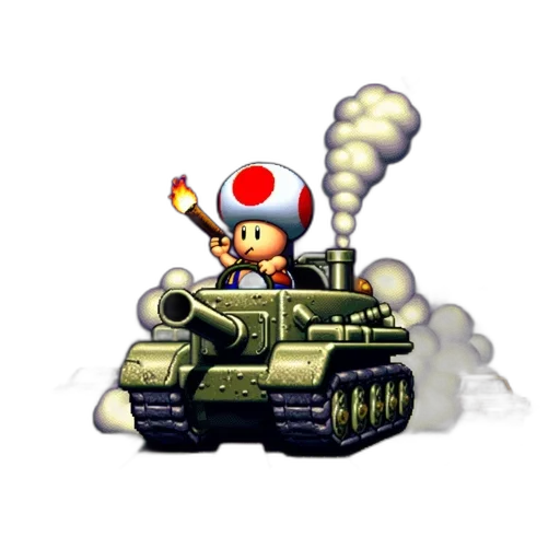 weapon, car, pixel art, concept art transparent PNG cut-out