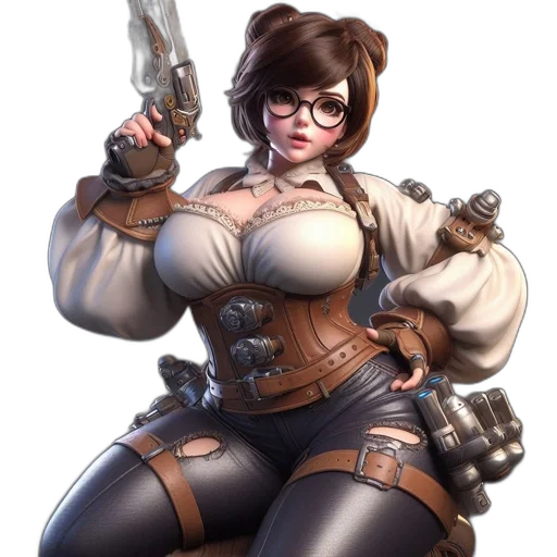 weapon, staff, jacket, concept art transparent PNG cut-out