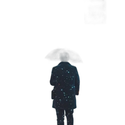 umbrella, jacket, hat, robot transparent PNG cut-out