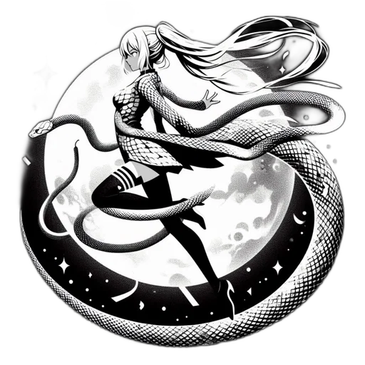 dragon, staff, fantasy art, comic book art transparent PNG cut-out