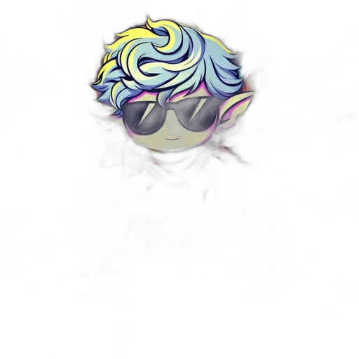 crown, hair, flower, staff transparent PNG cut-out