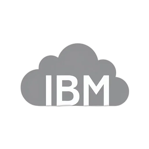 monochrome, ibm, cloud, logo transparent PNG cut-out