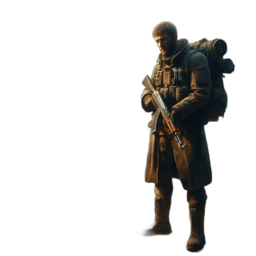 weapon, jacket, staff, sword transparent PNG cut-out