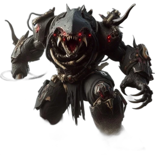 creature, robot, mask, weapon transparent PNG cut-out