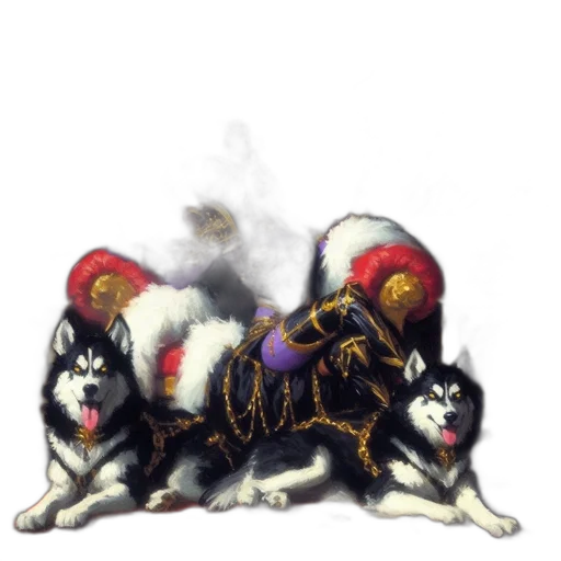 crown, animal, staff, creature transparent PNG cut-out