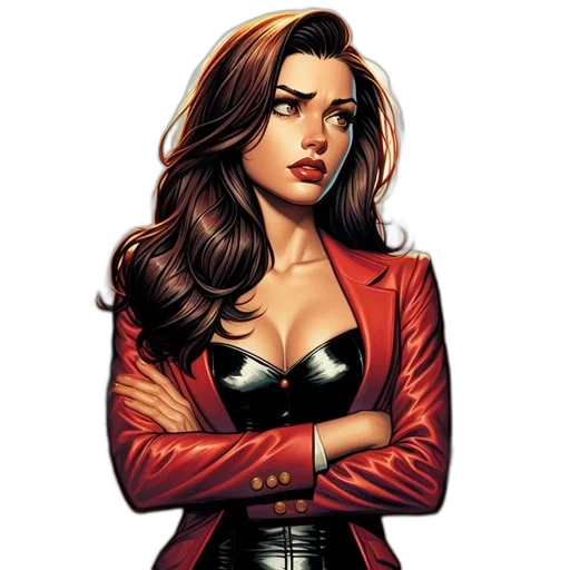 jacket, comic book art, cartoon, concept art transparent PNG cut-out