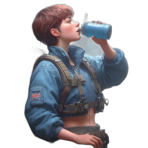 jacket, bottle, robot, food transparent PNG cut-out