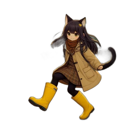 animal, staff, pixel art, anime transparent PNG cut-out