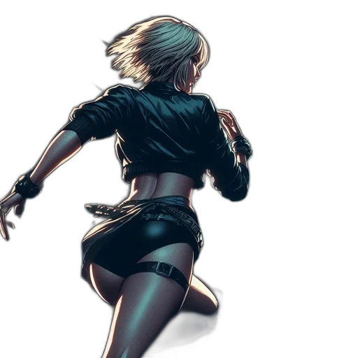 jacket, concept art, cyberpunk, comic book art transparent PNG cut-out