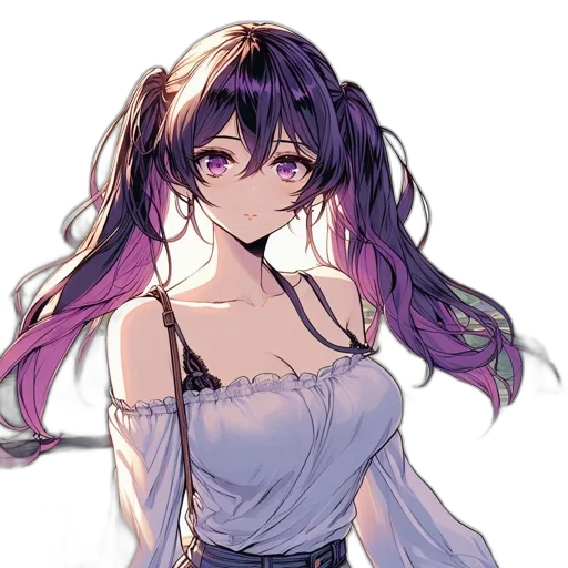 dress, hair, staff, crown transparent PNG cut-out