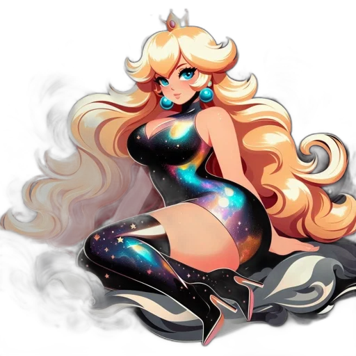 dress, hair, concept art, pixel art transparent PNG cut-out