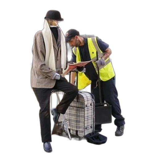 staff, jacket, furniture, umbrella transparent PNG cut-out