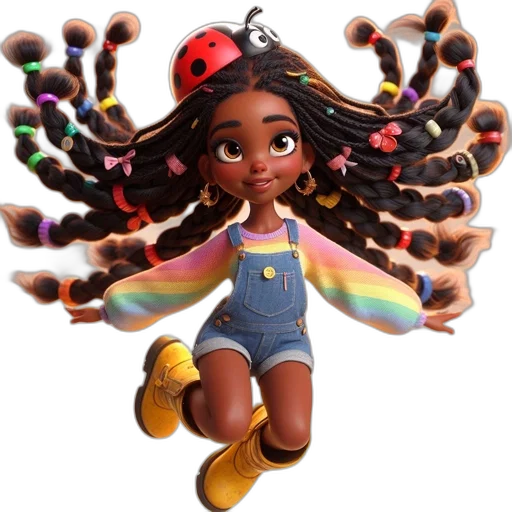 hair, concept art, 3d render, cartoon transparent PNG cut-out
