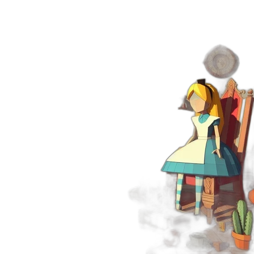 dress, robot, staff, crown transparent PNG cut-out