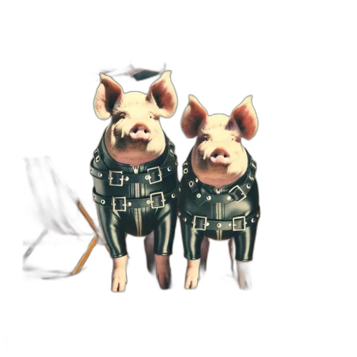 animal, jacket, 3d render, concept art transparent PNG cut-out