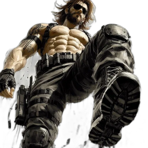comic book art, concept art, fantasy art, photorealistic transparent PNG cut-out