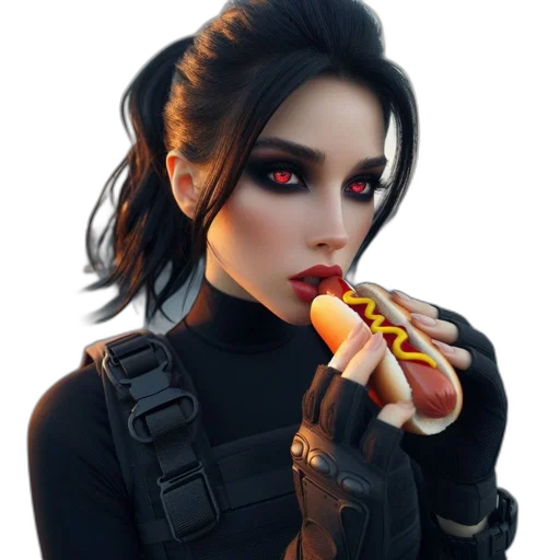 weapon, staff, food, cyberpunk transparent PNG cut-out