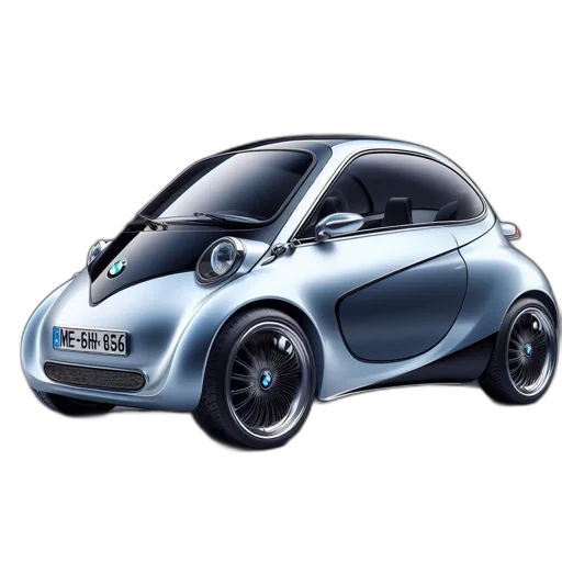 car, robot, 3d render, photorealistic transparent PNG cut-out