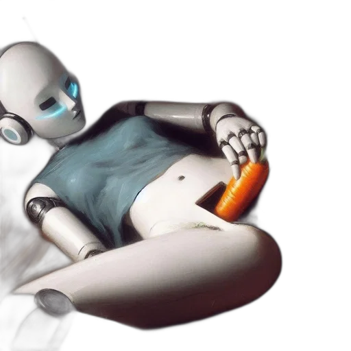 robot, 3d render, concept art, anthropomorphic transparent PNG cut-out