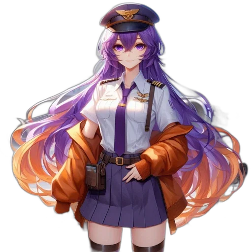 staff, weapon, jacket, hat transparent PNG cut-out