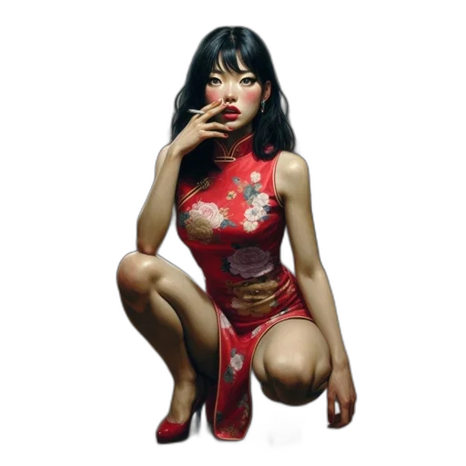 dress, concept art, photorealistic, fantasy art transparent PNG cut-out