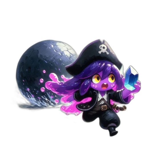 staff, hat, weapon, creature transparent PNG cut-out