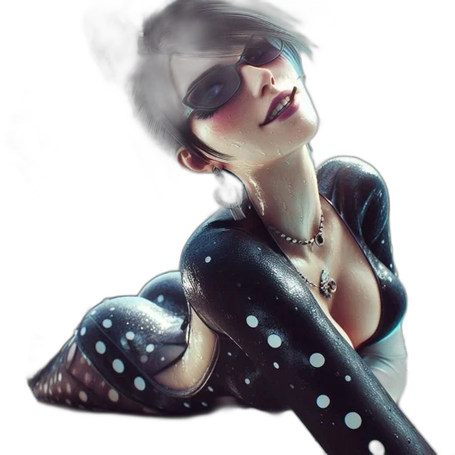 concept art, fantasy art, cyberpunk, photorealistic transparent PNG cut-out