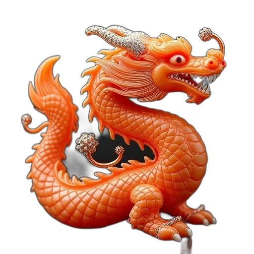 dragon, staff, creature, animal transparent PNG cut-out