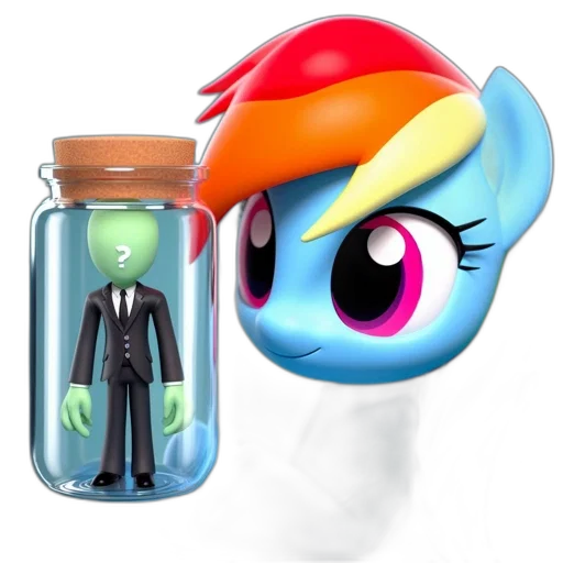 bottle, concept art, 3d render, cartoon transparent PNG cut-out