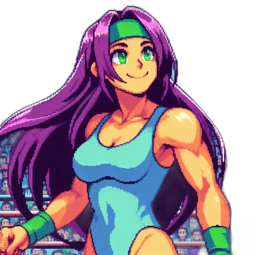 dress, robot, weapon, pixel art transparent PNG cut-out