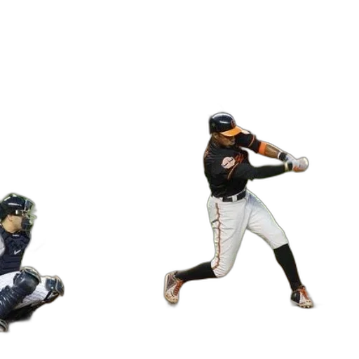 baseball, player, swings, ball transparent PNG cut-out