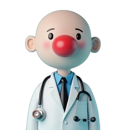 staff, 3d render, doctor, red transparent PNG cut-out