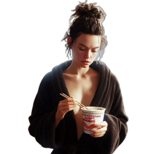 food, jacket, photorealistic, inside transparent PNG cut-out