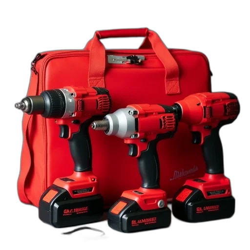 robot, 3d render, red, cordless transparent PNG cut-out