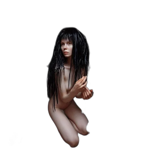 hair, creature, mask, dress transparent PNG cut-out