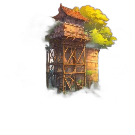 building, staff, tree, furniture transparent PNG cut-out