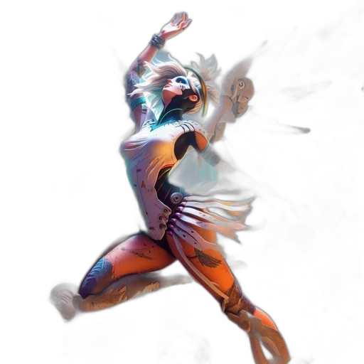 mask, dragon, staff, creature transparent PNG cut-out