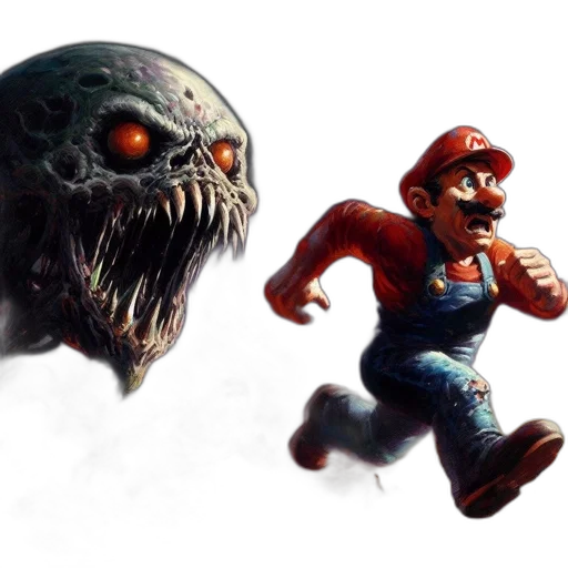 concept art, 3d render, pixel art, comic book art transparent PNG cut-out