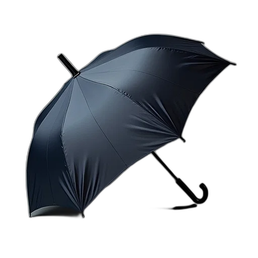 umbrella, hat, staff, photorealistic transparent PNG cut-out