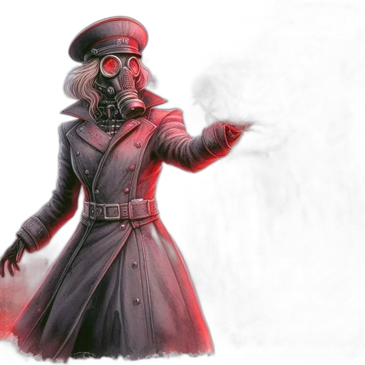 mask, jacket, staff, concept art transparent PNG cut-out