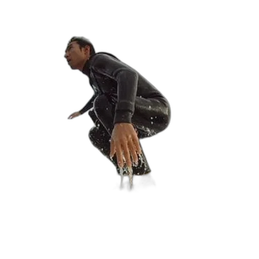 staff, jacket, weapon, robot transparent PNG cut-out