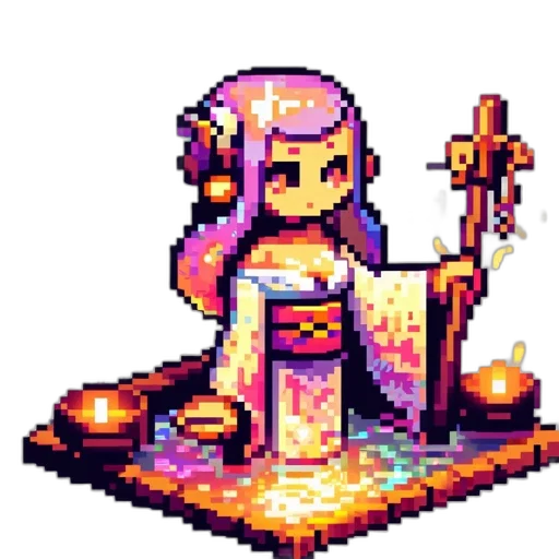 staff, pixel art, concept art, fantasy art transparent PNG cut-out