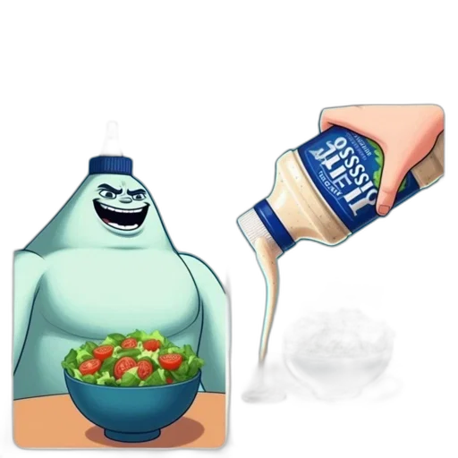 bottle, food, robot, crown transparent PNG cut-out