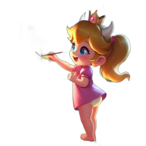 crown, staff, dress, weapon transparent PNG cut-out
