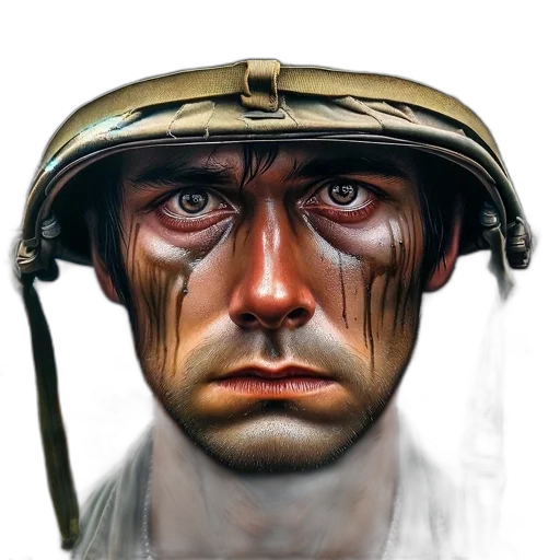 face, hat, mask, staff transparent PNG cut-out