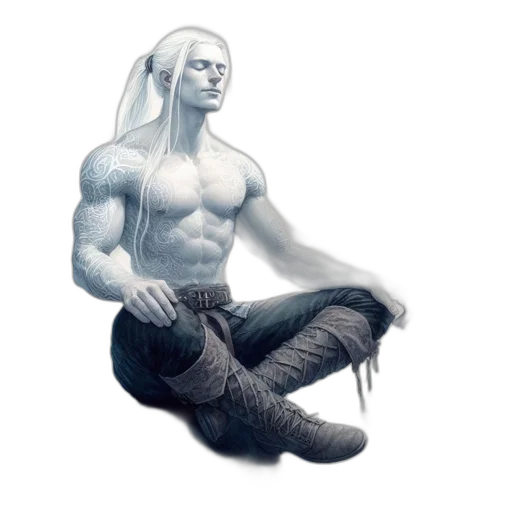 fantasy art, concept art, comic book art, pencil sketch transparent PNG cut-out